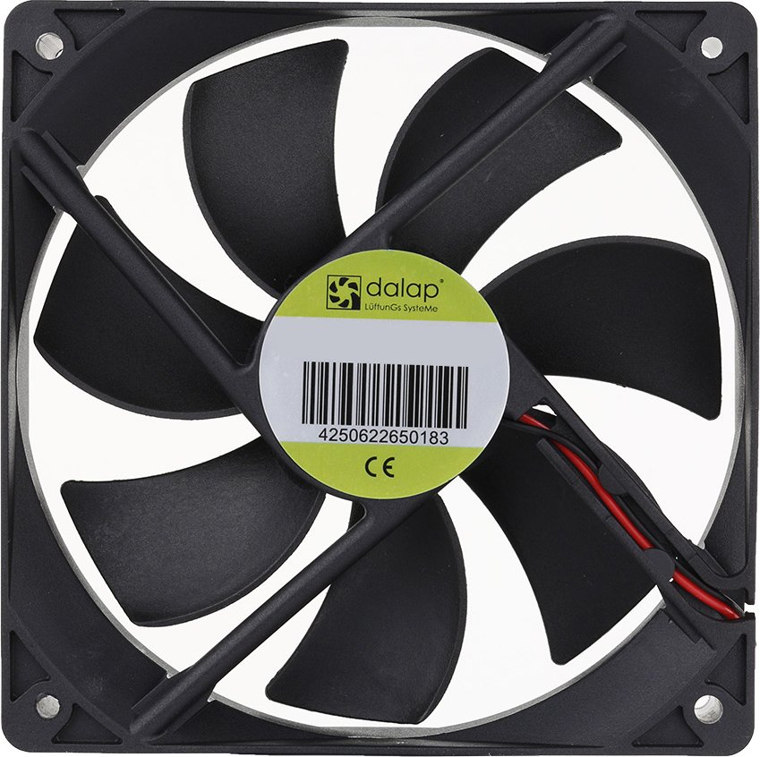 Malý přístrojový ventilátor Dalap SAF DC24 120x120x25 (2000 RPM) SAF 24V DC, 120x120x25 mm, 2000 ot./min.