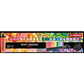 Zvýrazňovač Zvýrazňovač STABILO BOSS ORIGINAL "ARTY" - sada 23 barev
