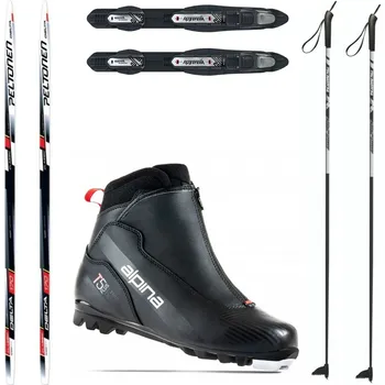 Lyžování PELTONEN Delta (BEZ ŠUPIN) s vázáním + boty Alpina T5 Plus + hole