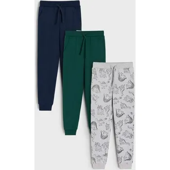 Chlapecké oblečení Sinsay - Sada 3&nbsp;tepláků - šedá - 016FT-85M - 016FT-85M-140