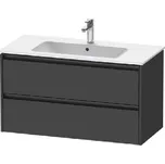 Duravit Ketho.2 - Umyvadlová skříňka 55x101x48 cm, 2 zásuvky, grafit mat K25264049490000