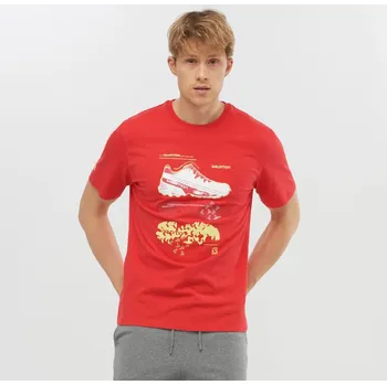 Pánské tílko SALOMON Graphic Blueprint Fiery Red