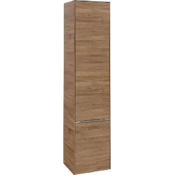 Koupelnový nábytek Villeroy & Boch Subway 3.0 - Vysoká skříňka, 40x171x36 cm, 2 dvířka, panty vlevo, SoftClosing, Oak Kansas C58600RH