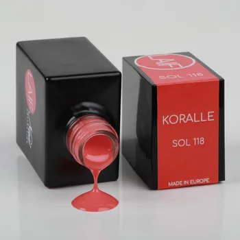 Umělé nehty Laif Gel lak oranžový SOL - 118 Koralle 10 ml