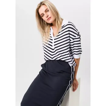 Dámský svetr TUZZI SEASIDE SERENITY dámský svetr bíločerný pruhovaný