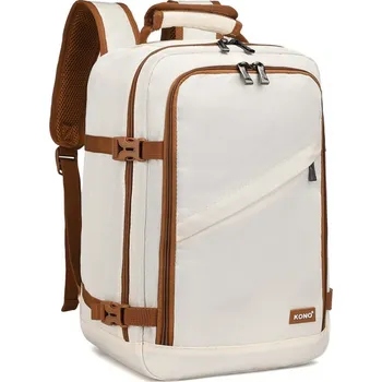 turistický batoh Hnědobéžový praktický cestovní batoh Nilo