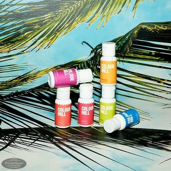 Potravinářské barvivo Colour Mill Sada barev na čokoládu - Mill Oil Blend Tropical 6 ks