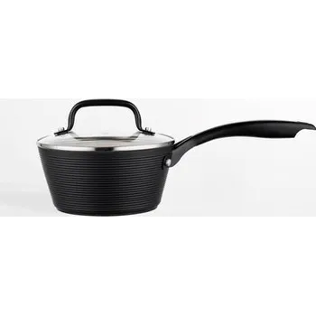 Hrnec Hliníkový kastrol s poklicí CARINA BLACK 1 l