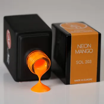 Umělé nehty Laif Gel lak oranžový SOL - 203 Neon Mango 10 ml