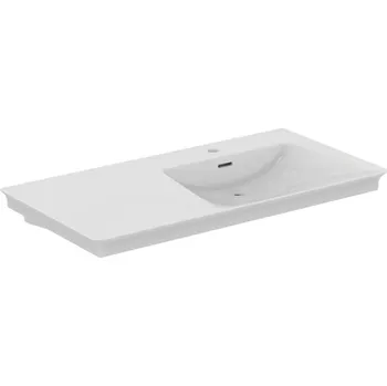 Umyvadlo Ideal Standard La Dolce Vita - Umyvadlo, 106x54 cm, pravé, s přepadem, otvor pro baterii, bílá E264701
