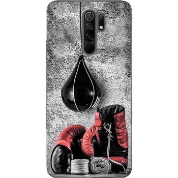 Boxovací pytel Gelový kryt mmCase na Xiaomi Redmi 9 - boxovací pytel a rukavice
