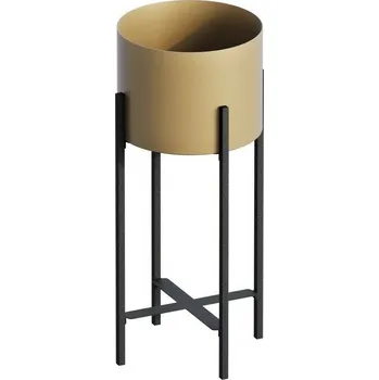 Stojan na květiny Kovový stojan na květiny GED-026-A Noir, černá/zlatá