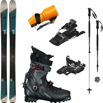 Sjezdové lyže Skialpový set K2 Wayback 92 s pásy + vázání Atomic Backland Tour + lyžáky Atomic + hole