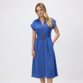 Dámské šaty Reserved - Šaty s řetízkovým páskem - modrá - 692HF-55X - 692HF-55X-XXL