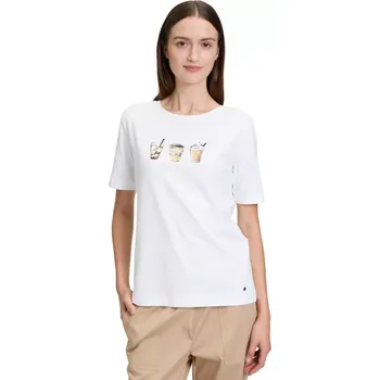 Dámské tričko BETTY & CO dámské triko bílé s potiskem