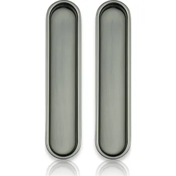 Dveřní kování Cobra mušle pro posuvné dveře bez otvoru oválná M101 (titan)