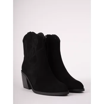 Dámská zimní obuv EPICA dámské kotníkové koně černé semišové