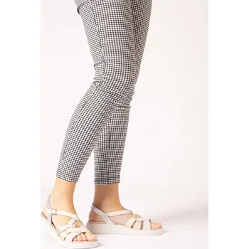 Dámské sandále WONDERS dámské sandály béžovozlaté