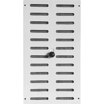 Větrací mřížka Ventilační mřížka uzavíratelná MU 260x140 hliníková, bílá