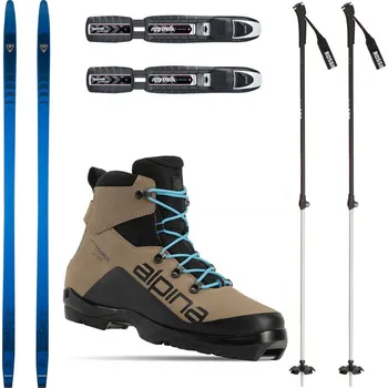 Běžky Backcountry set ROSSIGNOL BC 65 Positrack s vázáním + boty Alpina Tourer + hole