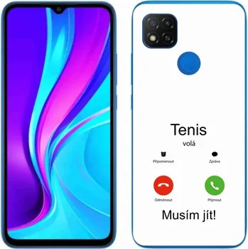 Pouzdro na mobilní telefon Gelový kryt mmCase na Xiaomi Redmi 9C - tenis volá bílé pozadí