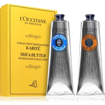Kosmetická sada L’Occitane Shea Butter L’Occitane Shea Butter výživný krém na ruce 150 ml + L’Occitane Shea Butter krém na nohy s vyživujícím účinkem 150 ml kosmetická sada
