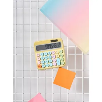 Kancelářská technika Sinsay - Kalkulačka - žlutá - 379FV-11X - 379FV-11X-ONE