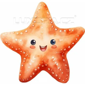 Nášivka Nažehlovačka Hvězdice s úsměvem - 6 x 6 cm