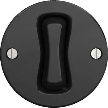 vypínač Kliklap - Retro schodišťový vypínač bez rámečku č. 6 černá