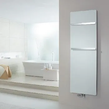 Radiátor Zehnder Vitalo Bar - Koupelnový radiátor 157x60 cm, rovný, středové připojení 5 cm, bílý lak VIP-160-060
