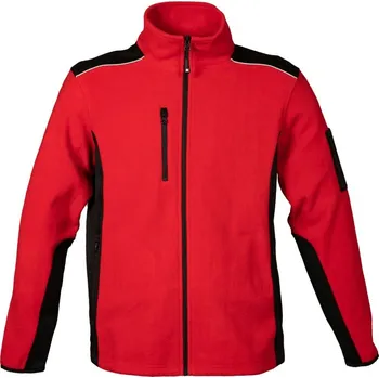 Pánská mikina James Ross Fleecová mikina Baltic červená/černá 3XL