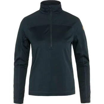 Dámská mikina fleece mikina dámská FJÄLLRÄVEN Abisko Lite Fleece Half Zip W Dark Navy - XL