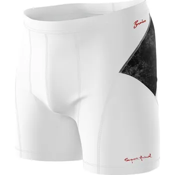 Pánské funkční trenýrky ADVENTURE bílá Bamboo Ultra - Oranžová / XXL