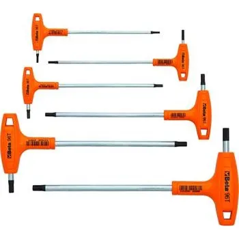 Ruční nářadí BETA sada šestihranných klíčů 96T/S6s kříž.rukojetí 2-6 mm 6-dílná