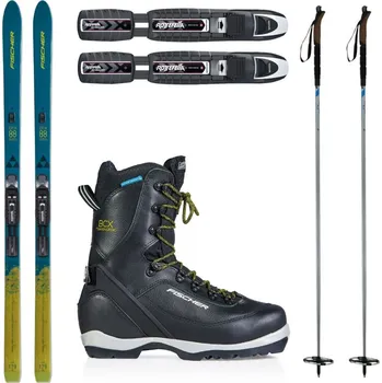 Běžky FISCHER Excursion 88 Crown/Skin Xtralite s vázáním + boty Fischer Transnordic + hole