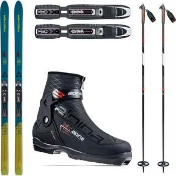 Běžky FISCHER Excursion 88 Crown/Skin Xtralite s vázáním + boty Alpina Outlander + hole
