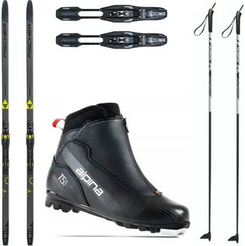 Běžecké lyžování Běžkový set FISCHER Orbiter EF s vázáním + boty Alpina T5 + hole