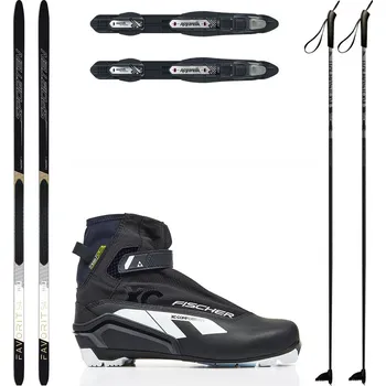 Běžky SPORTEN Favorit 54 MgE s vázáním NNN + boty Fischer + hole