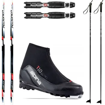 Lyžování PELTONEN Delta (BEZ ŠUPÍN) s viazaním + obuv Alpina T10 + palice