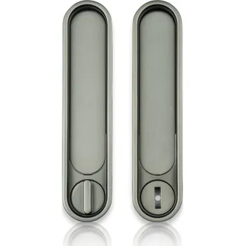 Dveřní kování Cobra mušle pro posuvné dveře WC set oválný M101 (titan)