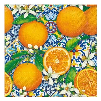 Papírový ubrousek Papírové ubrousky ORANGE BOOM, 20 ks