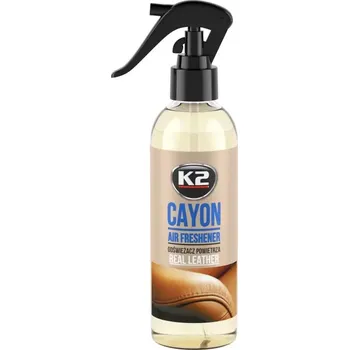 Vůně do auta K2 CAYON REAL LEATHER interiérová vůně 250ml M117RL