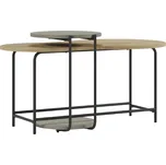 Marckeric Zelený set dvou lakovaných konferenčních stolků Rosie 102x58 / 40 cm