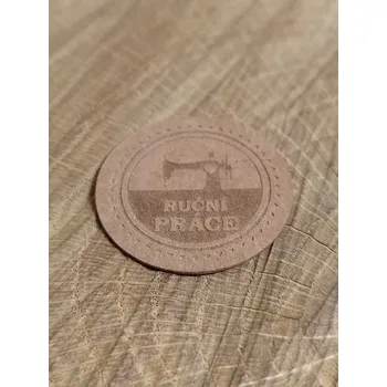 Nášivka / štítek z pratelného papíru - ruční práce