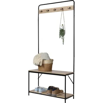 Věšák DOCHTMANN Věšák s botníkem, předsíňová stěna, Colorado, 80x30x170cm