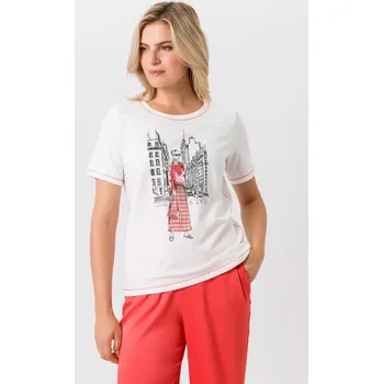 Dámské tričko TUZZI LOBSTER BAY dámské triko bílé s potiskem