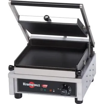 Zahradní gril Krampouz Gril kontaktní na paniny Easyclean 2v1, hladký, malý