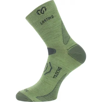 Pánské oblečení Trekingové merino ponožky Lasting TNW 608 zelené 25/26