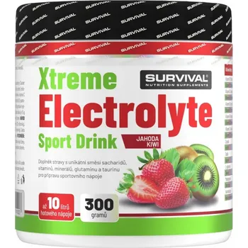 Iontový nápoj Survival Xtreme Electrolyte Sport Drink - 300 g, jahoda-kiwi