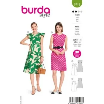 Volný čas Střih Burda na dámské letní šaty 5719 -